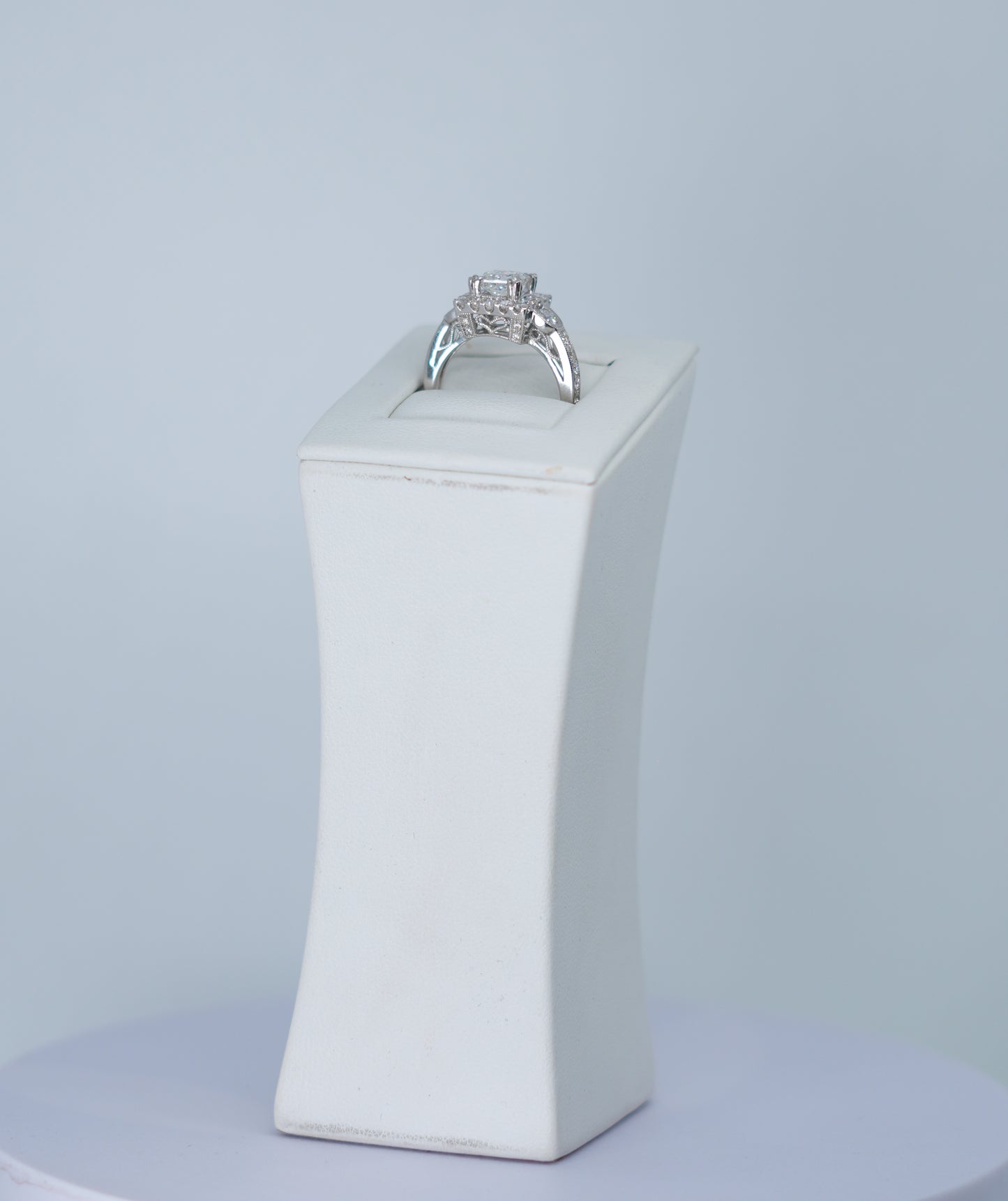 14K White Gold 1.02ct Princess Cut Diamond Ring