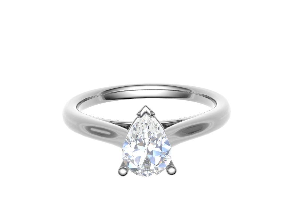 Pear shape Diamond single stone
