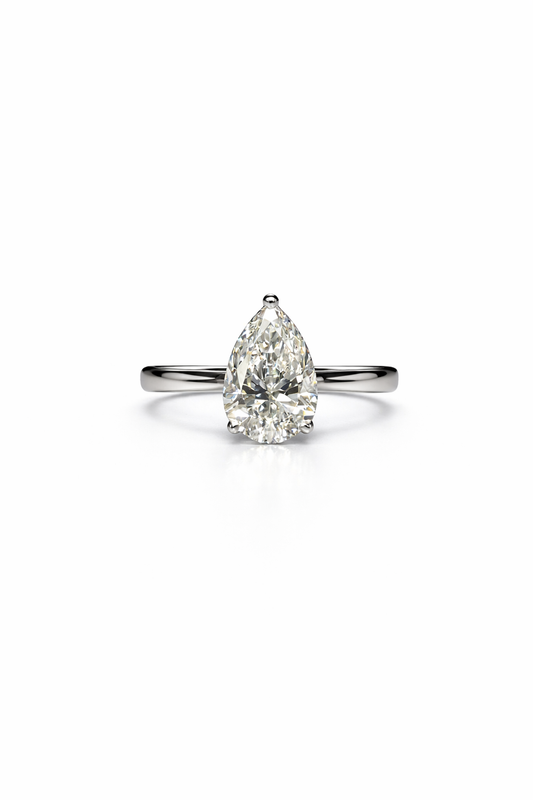 The Cathedral Pear Shape Ring