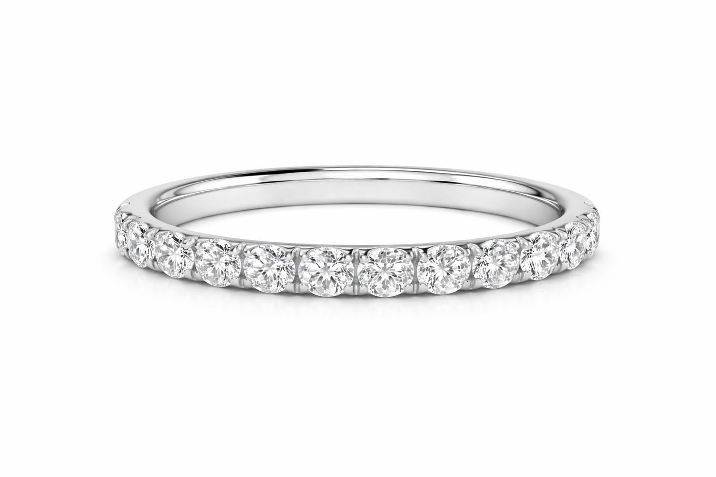 Platinum Diamond Half Eternity Ring - 0.33ct