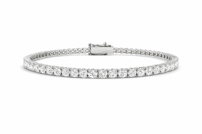 9K White Gold Lab Grown Diamond Tennis Bracelet