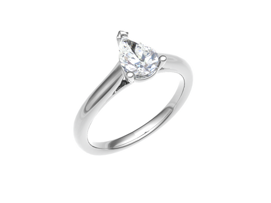 Pear shape Diamond single stone