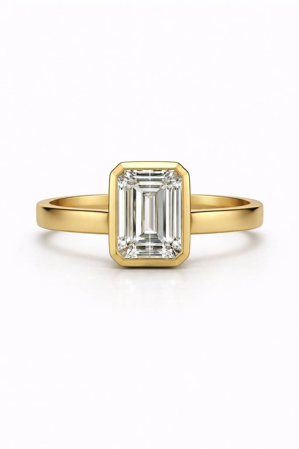 The Bezel Emerald Cut Ring