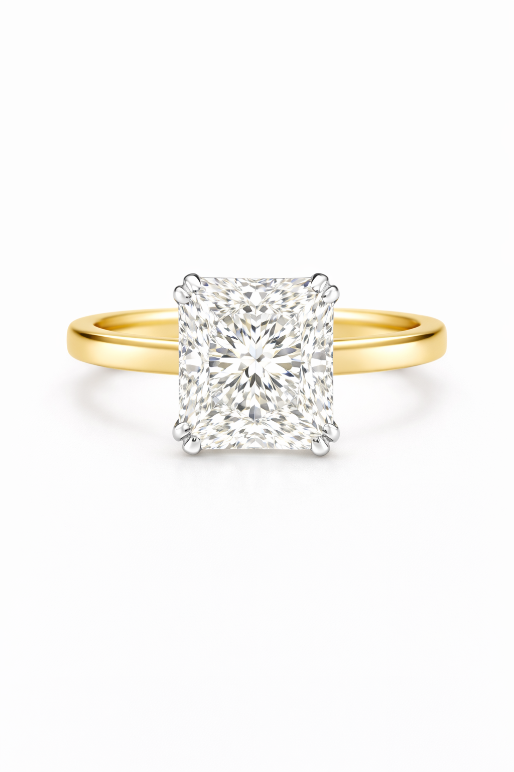 The Double Claw Square Radiant Ring