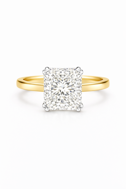 The Double Claw Square Radiant Ring