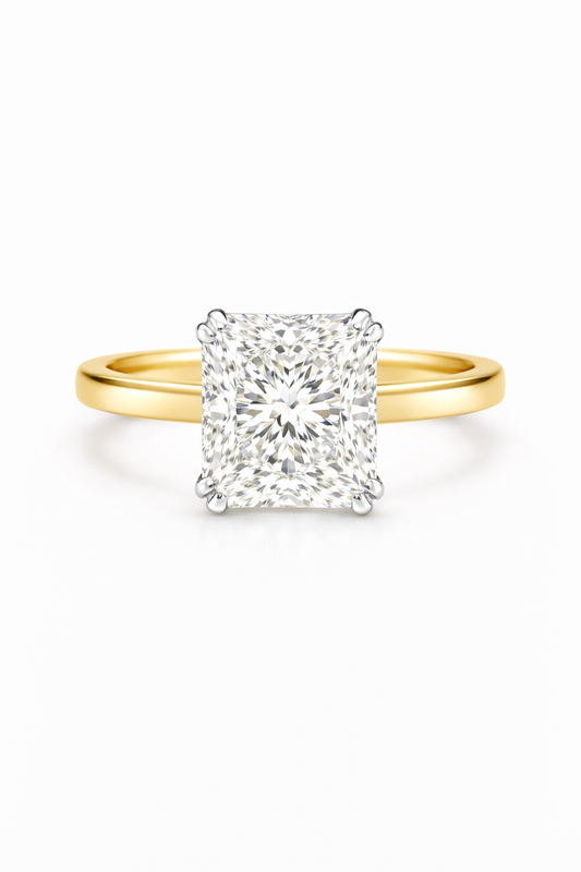 The Double Claw Square Radiant Ring