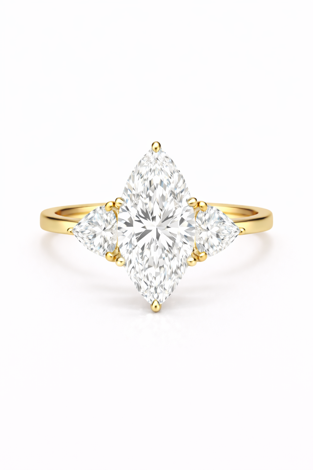 The Marquise Three Stone Ring