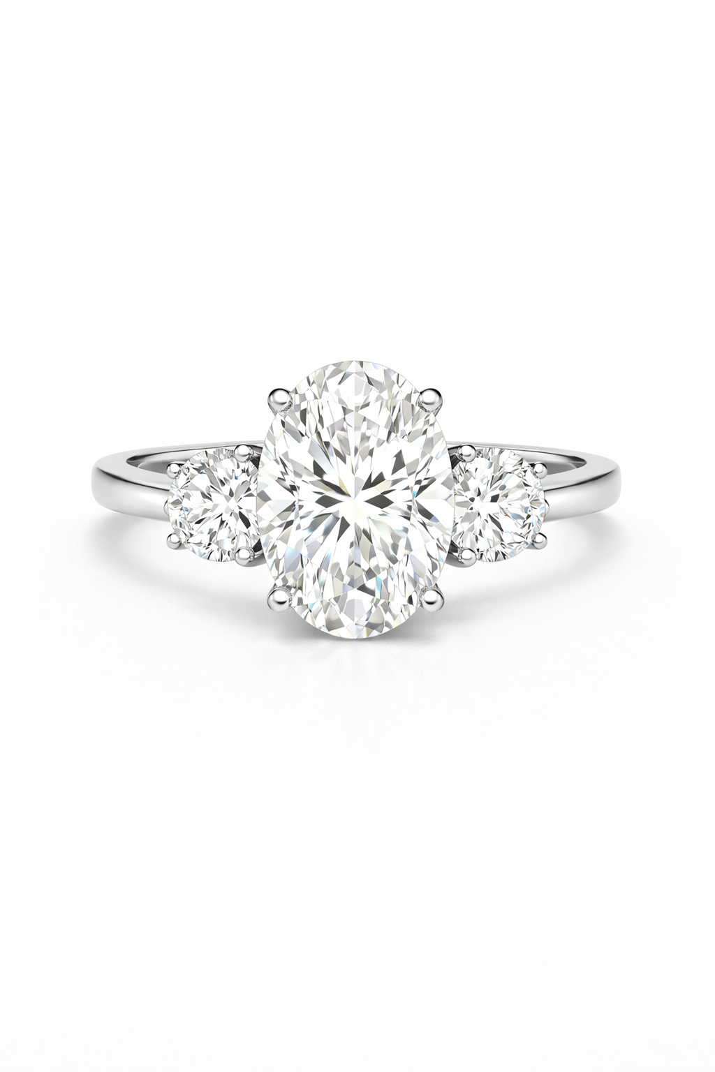 The Oval Three Stone Ring