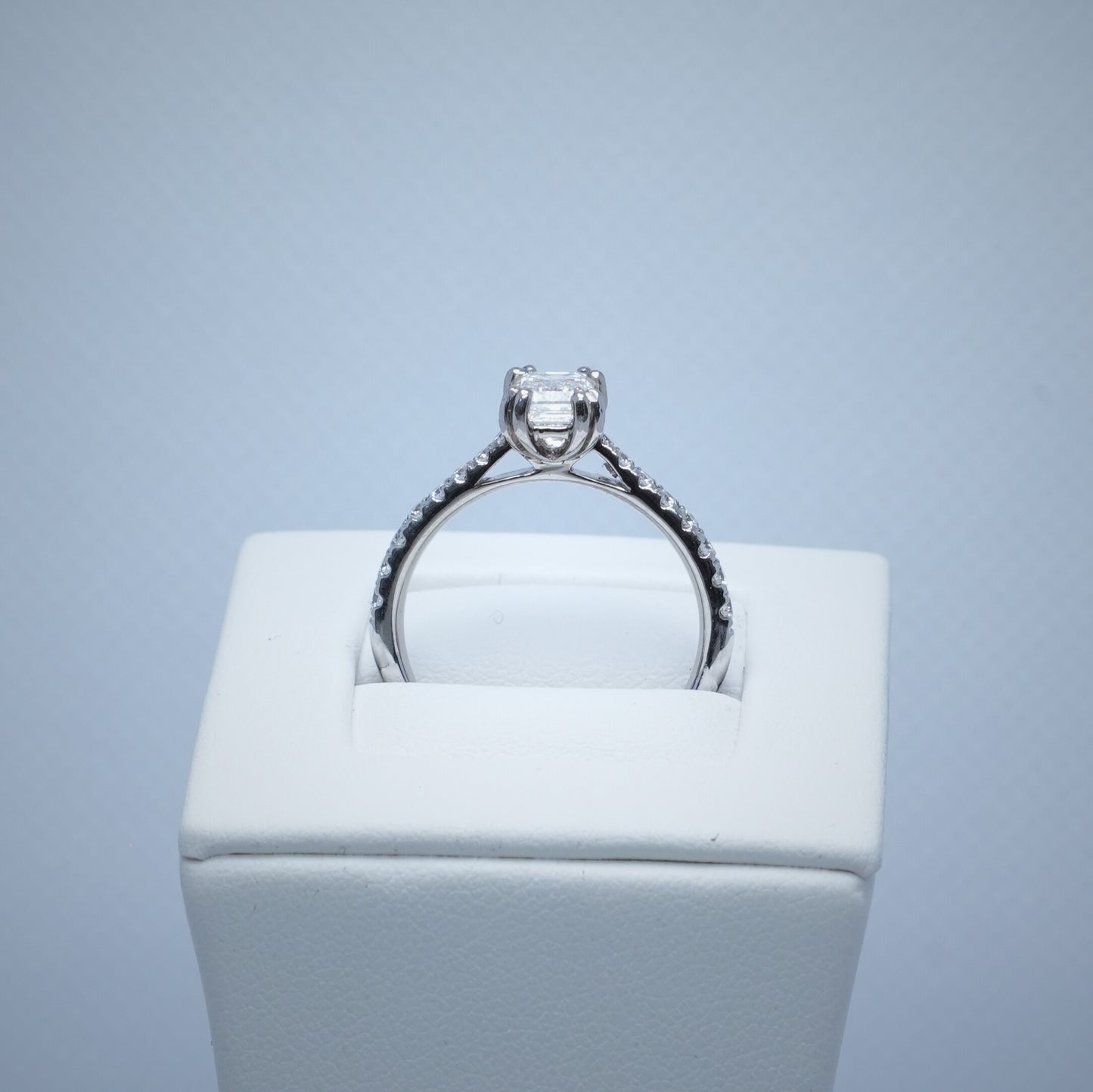 Platinum Emerald Cut 1ct Diamond Ring