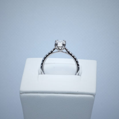Platinum Emerald Cut 1ct Diamond Ring