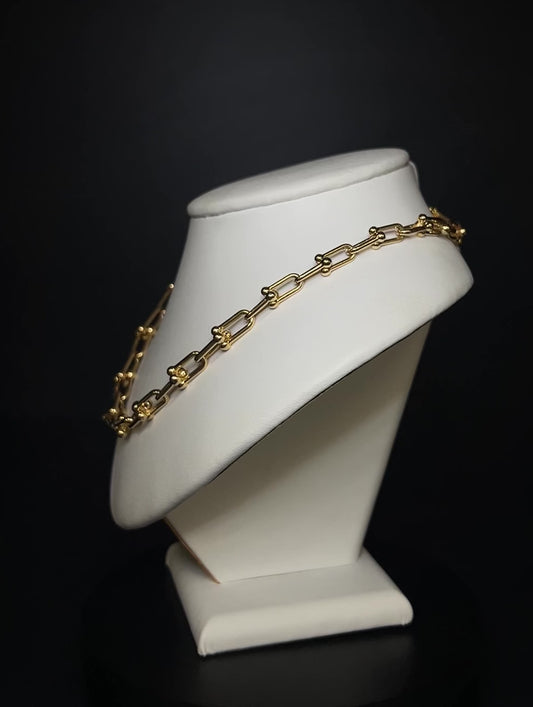 9K Yellow Gold Link Necklace