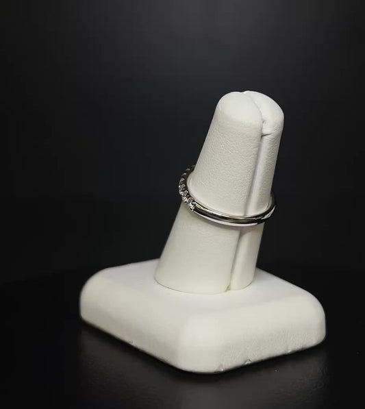 Platinum Diamond Half Eternity Ring - 0.60ct