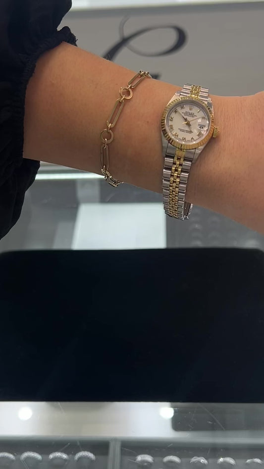 Pre-Loved 9K Yellow Gold Open Link Bracelet