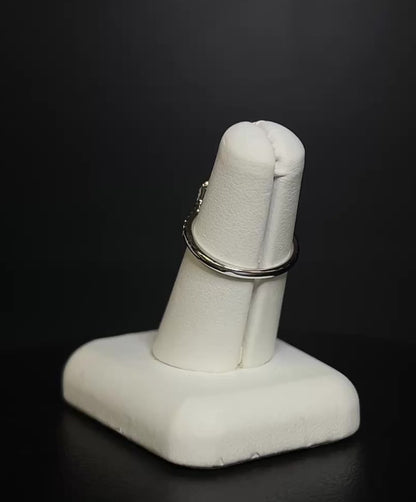9K White Gold Diamond Cluster Ring