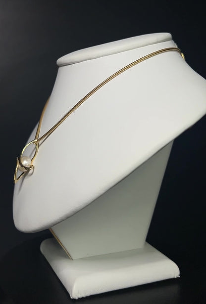 Pre-Loved 18K Yellow Gold Fancy Pearl Necklace