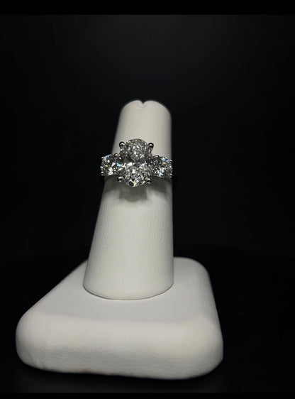 The Oval Three Stone Ring