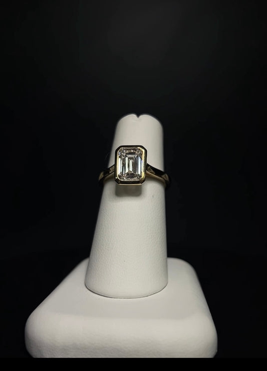 The Bezel Emerald Cut Ring