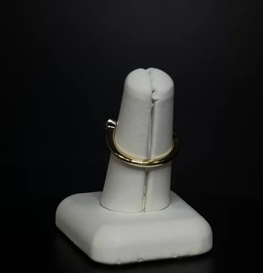 18K Yellow Gold & Platinum Diamond Bubble Ring